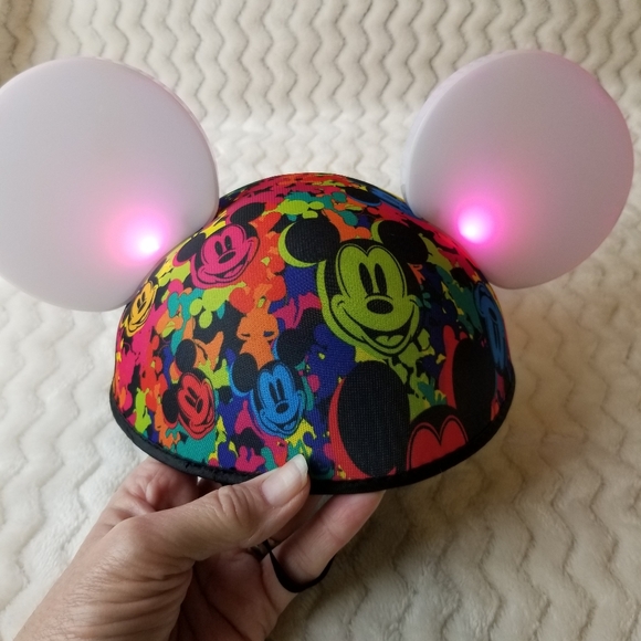 Disney Parks World of Color Glow with The Show Light Up Mickey Ears Hat - Picture 4 of 14